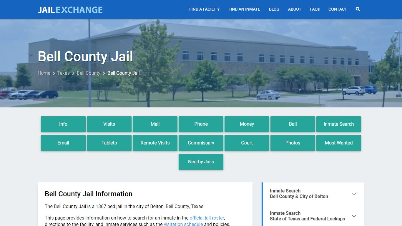 Bell County Jail, TX Inmate Search, Information - Jail Exchange