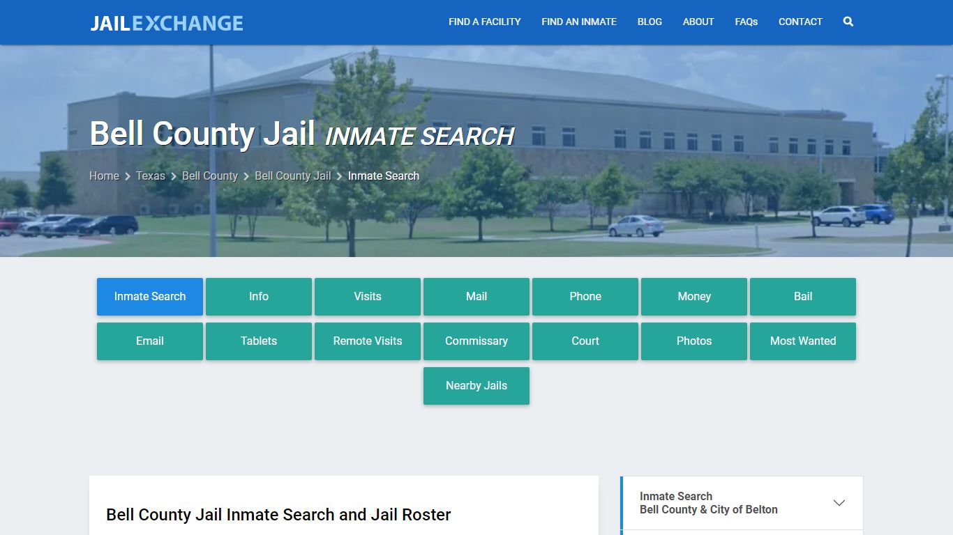 Inmate Search: Roster & Mugshots - Bell County Jail, TX